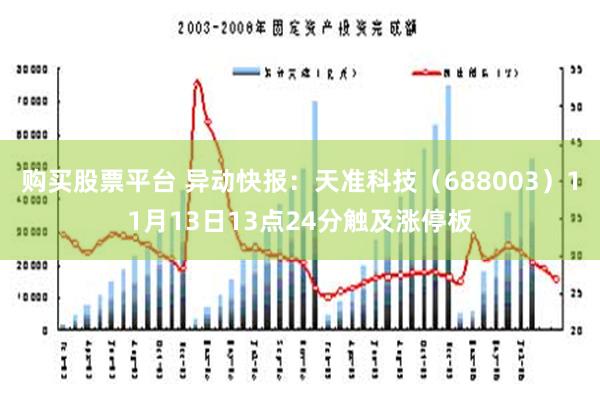 购买股票平台 异动快报：天准科技（688003）11月13日13点24分触及涨停板